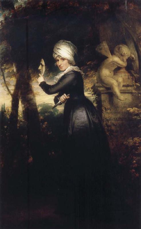 Sir William Beechey Sarah Siddons with the Emblems of Tragedy oil painting image